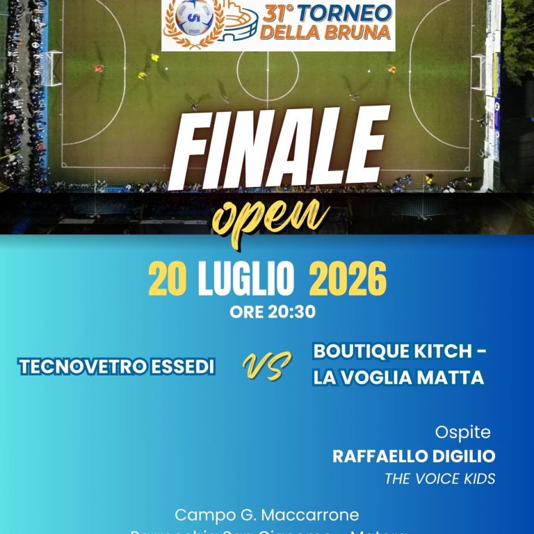 La finale del 31° Torneo “Maria Santissima della Bruna” di calcio a 5